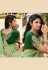 Light green georgette festival wear saree 6804