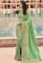 Light green georgette festival wear saree 6804