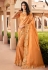 Peach georgette festival wear saree 6806