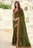 Mehndi silk festival wear saree 3611