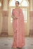 Pink chiffon festival wear saree 7529