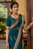 Blue silk festival wear saree 2609