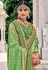 Light green silk patola print saree 5810