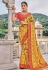 Yellow silk patola print saree 5811