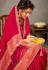 Pink silk saree with blouse 41515