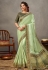 Light green tussar silk festival wear saree 41516