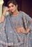 Grey net sequins work lehenga choli 7807