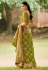 Green organza festival wear saree 1008