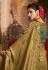 Mehndi viscose saree with blouse 7001