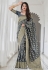 Grey banarasi saree with blouse 6003