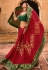 Maroon silk saree with blouse 4805