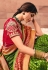 Green silk festival wear saree 13366