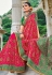 Pink satin festival wear saree 5903