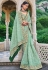 Light green organza festival wear saree 5905