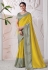 Yellow viscose saree with blouse 41607