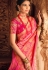 Pink silk festival wear saree 10128
