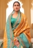 Mustard silk saree with blouse 243