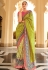 Light green silk saree with blouse 245
