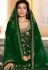 green jacquard straight heavy palazzo suit 21403