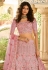 Pink art silk party wear lehenga choli 7241