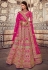 Magenta silk bridal lehenga choli 105