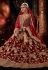 Maroon velvett embroidered bridal lehenga choli 2009