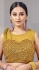Yellow lycra readymade one minute skirt saree 1015794e