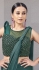 Bottlegreen lycra readymade one minute skirt saree 1015794d