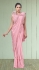Pink lycra readymade saree 1015792b