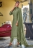 Sea green viscose pant style suit 2175