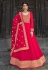 Magenta georgette abaya style anarkali suit 22304