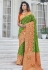 Light green banarasi silk saree with blouse 5373
