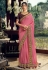 Pink silk saree with blouse 3403