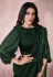 Green lycra festival wear saree 21807