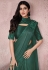Green lycra festival wear saree 21813