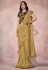 Beige lycra saree with blouse 21822A