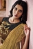 Beige lycra saree with blouse 21822A