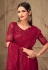 Magenta silk saree with blouse 6301