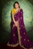 Kajal aggarwal purple silk festival wear saree 5202