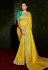 Kajal aggarwal yellow silk bollywood saree 5206