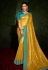 Kajal aggarwal mustard silk festival wear saree 5213