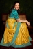 Kajal aggarwal mustard silk festival wear saree 5213
