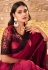 Magenta silk saree with blouse 915