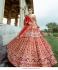 Bollywood Model Red silk wedding lehenga choli