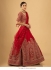 Bollywood Model Red silk wedding lehenga