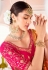 Magenta silk saree with blouse 13401