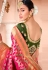 Magenta silk saree with blouse 13391