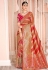 Maroon silk saree with blouse 13397
