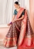 Purple silk festival wear saree 13400