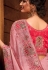 Pink organza festival wear saree 1407